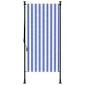 vidaXL Vonkajšia roleta modro-biela 120x270 cm látka a oceľ