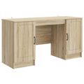 vidaXL Stôl Dub sonoma 142,5 x 50 x 75 cm Kompozitné drevo