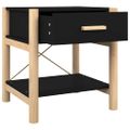 vidaXL Nočné stolíky 2 ks čierne 42x38x45 cm spracované drevo