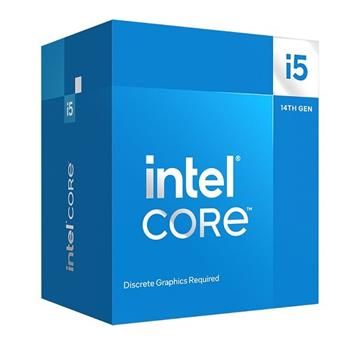 Intel/Core i5-14400F/10-Core/2,5GHz/LGA1700 Procesor, 10 jadier, 16 vlákien, max. 4,7GHz, 20MB, LGA1700, bez VGA, 65W TDP, BOX s chladičom