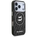 Puzdro Karl Lagerfeld IML Choupette Head Logo MagSafe pre iPhone 17 Pro Max čierne