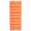 vidaXL Prémiové umývacie utierky SOLUND 10 ks oranžové 30x30 cm 600 g/m²
