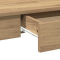 vidaXL Stôl dub artisan 100x45x75 cm kompozitné drevo