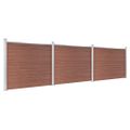 vidaXL Sada plotových panelov WPC 526x146 cm hnedá