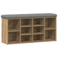 vidaXL Lavička na topánky Artisan Dub 102x32x50 cm Konštrukčné drevo