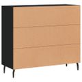 vidaXL Komoda biela 90x34x80 cm kompozitné drevo