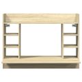 vidaXL Nástenný stolík dub sonoma 105x48x75 cm kompozitné drevo