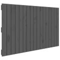 vidaXL Nástenné čelo postele sivé 108x3x60 cm masívna borovica