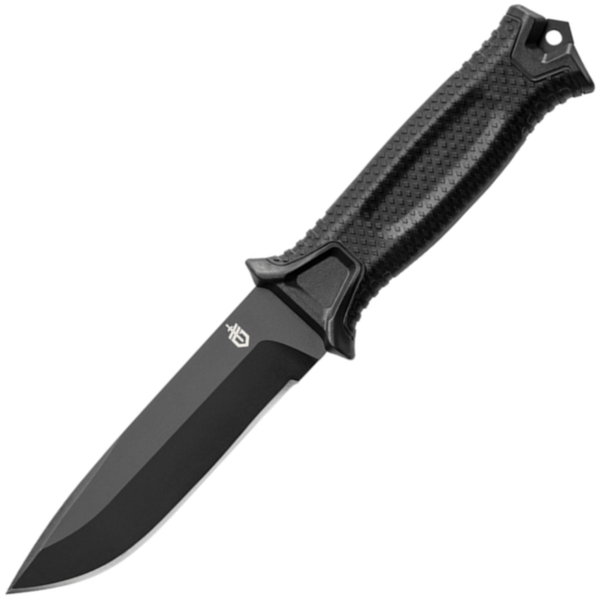 Gerber 31-003654 Strongarm outdoorový nôž 12,2 cm, celočierna, FRN, plastové puzdro