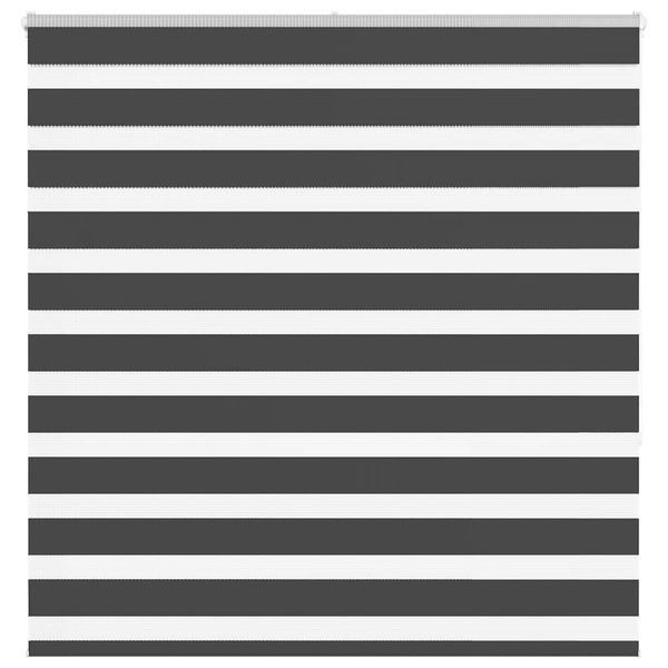 vidaXL Zebra roleta čierna 140x150 cm šírka látky 135,9cm polyester