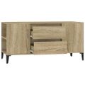 vidaXL TV skrinka dub sonoma 102x44,5x50 cm spracované drevo