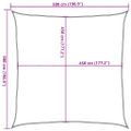 vidaXL Tieniaca plachta 160 g/m²bledozelená 5x5 m HDPE