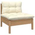 vidaXL 10-dielna záhradná súprava s vankúšmi medovo-hnedá borovica