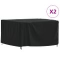 vidaXL Kryty na záhradný nábytok 2ks 125x125x74cm 420D oxfordská látka