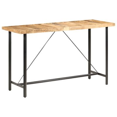 vidaXL Barový stôl 180x70x107 cm surové mangovníkové drevo
