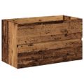 vidaXL skrinka pod umývadlo so vstavaným umývadlom Old Wood