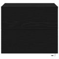 vidaXL Nočný stolík Čierny dub 50 x 39 x 41 cm Kompozitné drevo