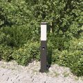vidaXL Stĺpikové svietidlo so senzorom 50 cm čierne IP44