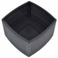 vidaXL Príručný stolík, antracitový 54x54x36,5 cm, plast