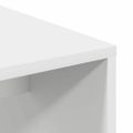 vidaXL Stôl Biela 102 x 50 x 124 cm Kompozitné drevo