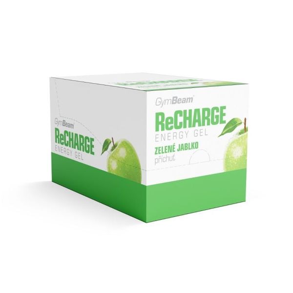 ReCharge Gel - GymBeam, zelené jablko, 16 x 75 g