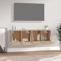 vidaXL Nástenné skrinky 2 ks dub sonoma 60x36,5x35 cm spracované drevo