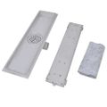 vidaXL Rovný sprchový odtok 2 ks 530x140 mm nehrdzavejúca oceľ
