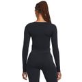 Dámske tričko Train Seamless LS Black - Under Armour, veľkosť M, veľkosť oblečenia M