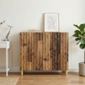 vidaXL Servírovacia skriňa Staré drevo 89 x 34,5 x 80 cm