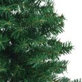 vidaXL Rohový umelý vianočný strom s 300 LED-i Zelená 180 cm PVC a kov