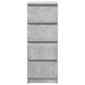 vidaXL Komoda betónovo sivá 37,5x35x99 cm spracované drevo