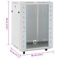 vidaXL 15U Serverová skriňa s otočnými nožičkami 19" IP20 60x45x86 cm