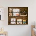vidaXL Regál na časopisy Dymová dub 80 x 12 x 70 cm Kompozitné drevo