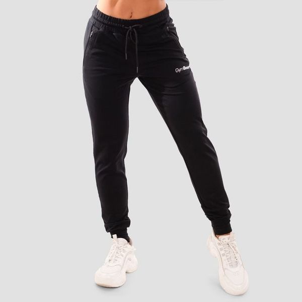 Dámske tepláky TRN black - GymBeam, veľkosť L, veľkosť oblečenia L