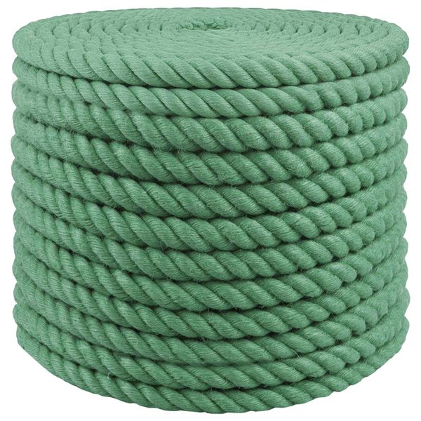 vidaXL Jutové lano 16 mm Zelená 100% Tossa juta