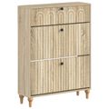 vidaXL Skriňa na topánky ALKMAAR 78 x 24 x 103 cm Kompozitné drevo