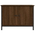 vidaXL TV skrinka s dvierkami hnedý dub 60x35x45 cm spracované drevo