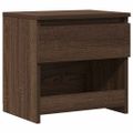 vidaXL Nočný stolík hnedý dub 40x30x39 cm spracované drevo