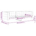vidaXL Denná posteľ modrá 80x200 cm zamat