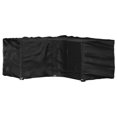 vidaXL Kryt na záhradný nábytok v tvare L 16 očiek 215x215x90 cm