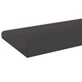 vidaXL Závesná polica 3 ks Čierny 40 x 9 x 2,5 cm Oceľ
