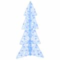 vidaXL Vianočný stromček 100 LED Modrá 120 cm Akryl