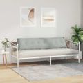 vidaXL Poduška na chrbát Svetlosivá 200 x 50 cm Kordúrová tkanina