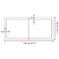 vidaXL Stolová doska svetlohnedá 120x50x(2-6)cm ošetrený masív hrany