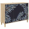 vidaXL Servírovacia skriňa DOKKUM Sonoma 102 x 33 x 75 cm