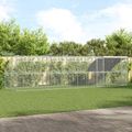 vidaXL Klietka pre sliepky 4 ks Strieborná 800 x 200 x 200 cm