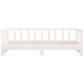 vidaXL Vysúvacia denná posteľ biela 80x200 cm masívna borovica