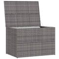 vidaXL Záhradný úložný box sivý 150x100x100 cm polyratanový