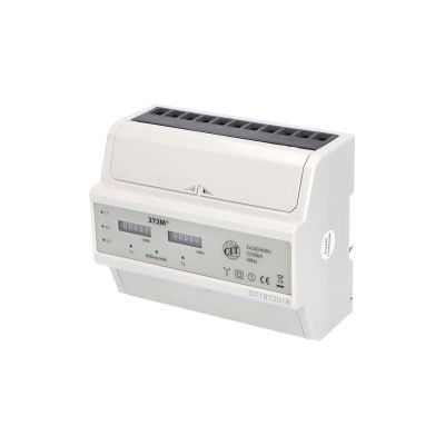 Elektromer EDIN 372M, 100A, 7mod., mechanický číselník, 3-fáz., 2-tar., podružný