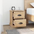 vidaXL Nočné stolíky 2 ks dub sonoma 39x39x47,5 cm spracované drevo